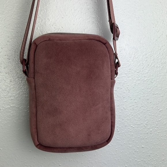 Mytagalongs  Mini Crossbody Bag Pink Desert Rose Zip Closure Soft Feel Neoprene - Picture 2 of 9